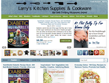 Tablet Screenshot of larryskitchensupplies.com